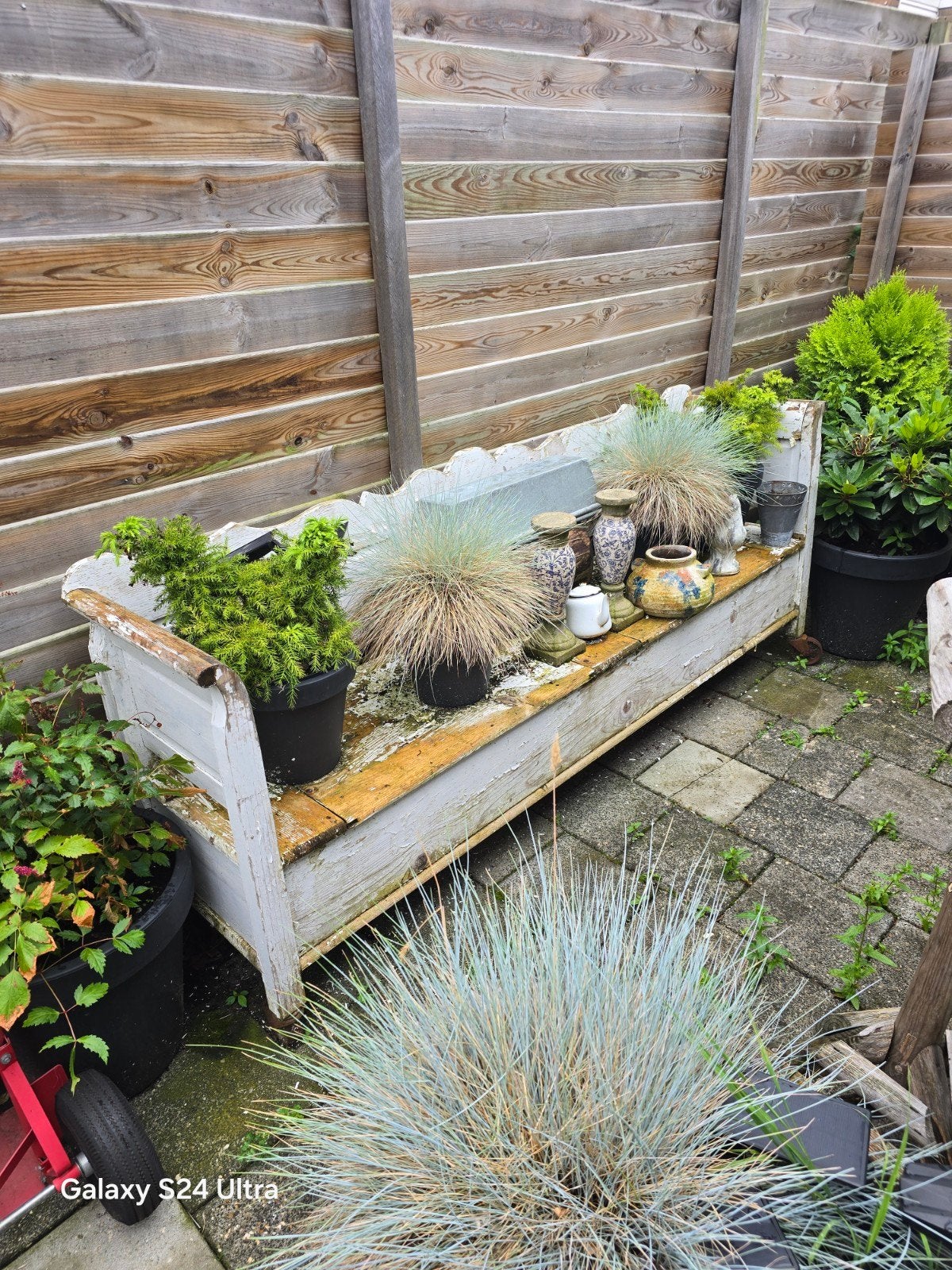 Oude Klepbank Grote 230cm opknapper 75 euro., Ophalen