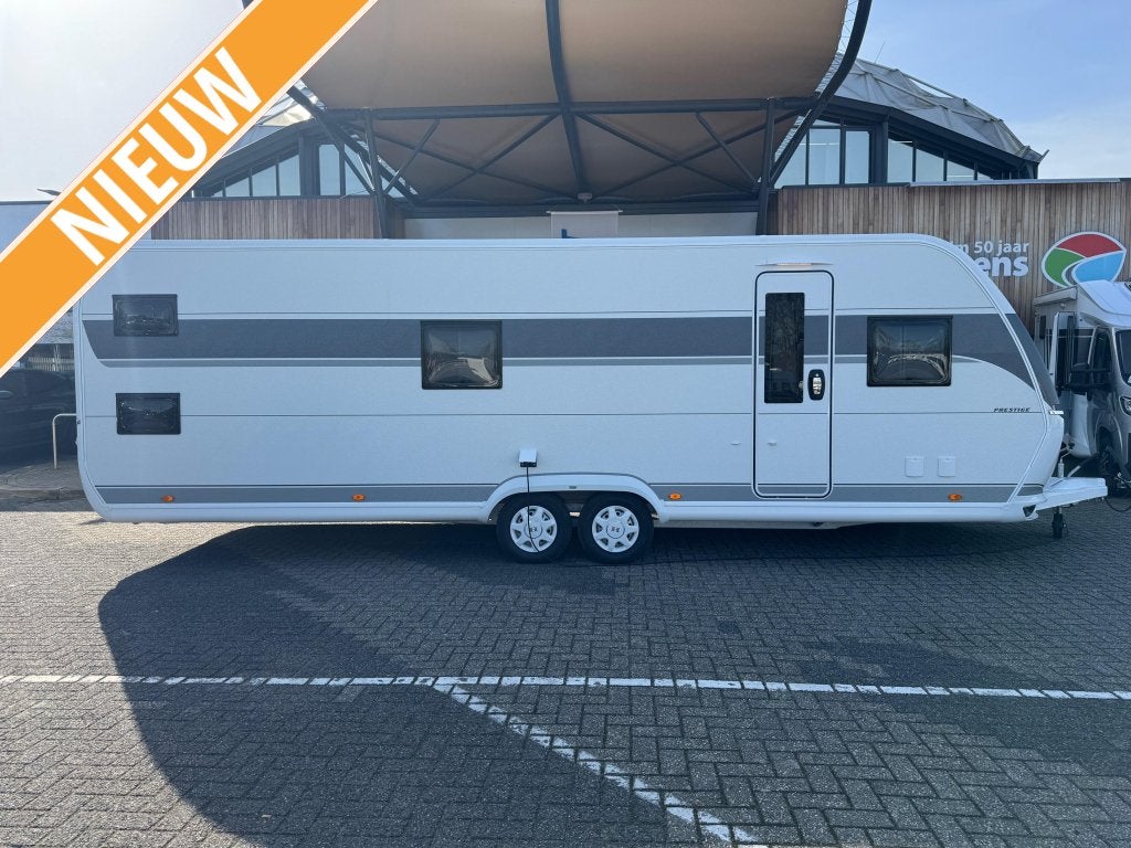 Hobby Prestige 720 KWFU 2026, Caravans en Kamperen, Caravans, Standaardzit, Hobby, Schokbreker, 7 tot 8 meter