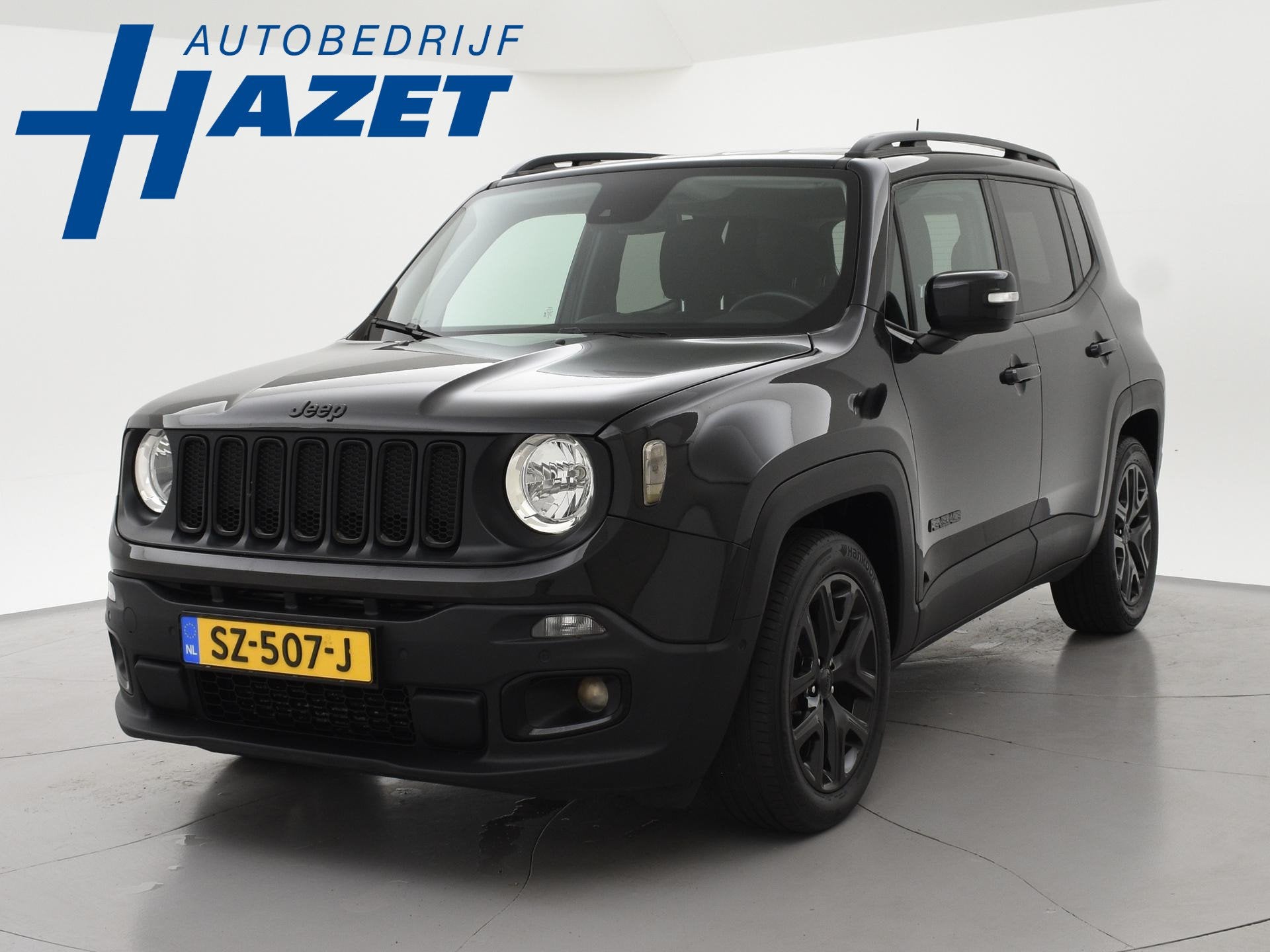 Jeep Renegade 1.4 MULTIAIR 140 PK AUT. NIGHT EAGLE II LIMITE, Auto's, Jeep, Stof, Gebruikt, 4 cilinders, Zwart