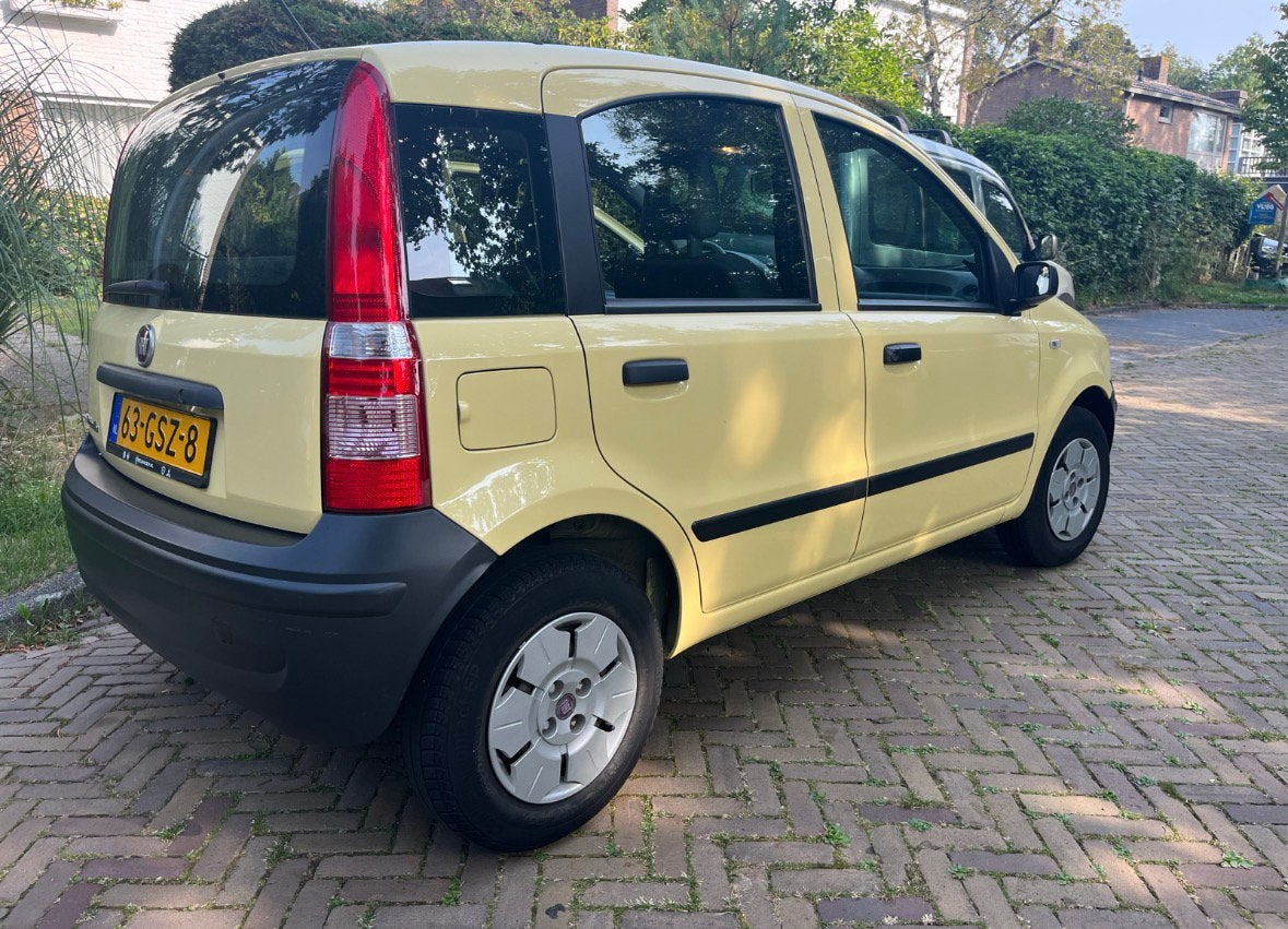Fiat Panda 1.1 2008 Geel, Voorwielaandrijving, 54 pk, 4 stoelen, Handgeschakeld