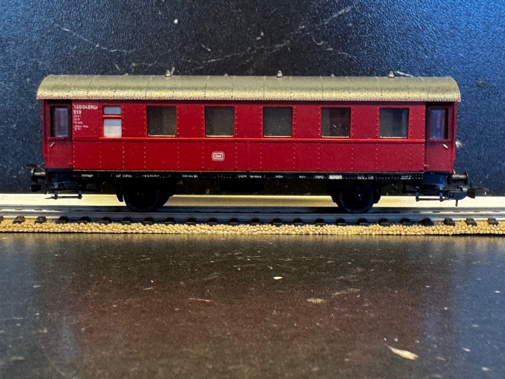 DB-1706: VEB PREFO 2-assige Bi33 personenwagon, Gebruikt, Gelijkstroom, Wagon, Piko