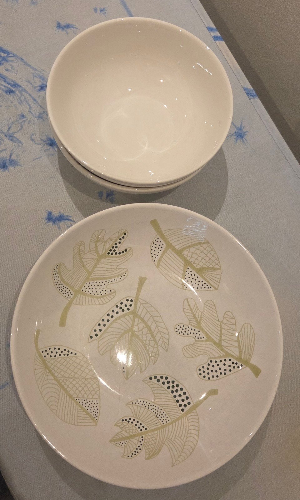 Set 4 diepe borden & 2 kommen, Gebruikt, IKEA, Ophalen of Verzenden, Bord(en)