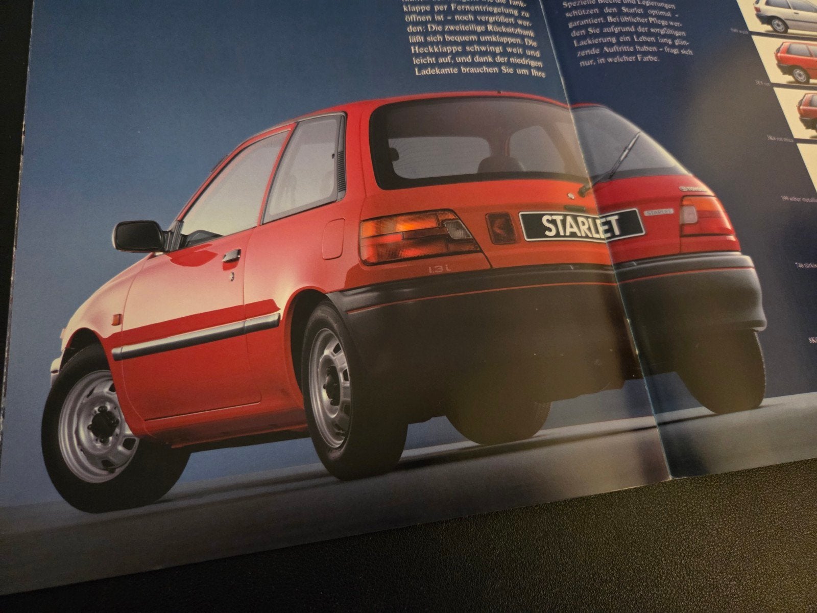 Brochure Toyota Starlet 1994, Ophalen of Verzenden, Zo goed als nieuw, Toyota