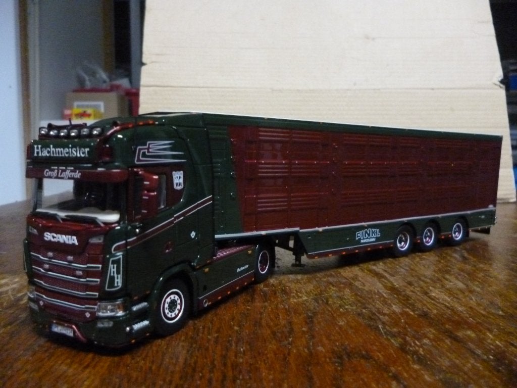 Scania Next Gen met veetrailer van Hachmeister, Hobby en Vrije tijd, Ophalen of Verzenden, Nieuw, Bus of Vrachtwagen, Overige merken