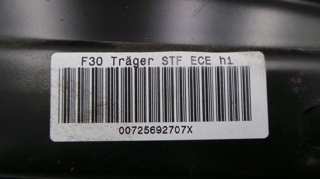 BMW 3 SERIES 320D F30 BUMPERBALK ACHTER 2013, Auto-onderdelen, Ophalen of Verzenden, Gebruikt, Stiba lid