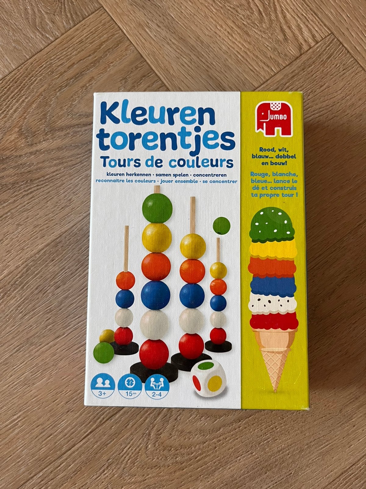 Spel: kleuren torentjes, Ophalen, Zo goed als nieuw