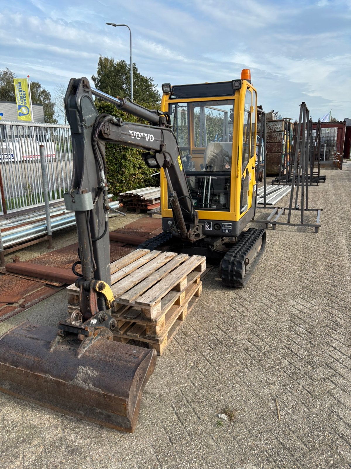 Volvo ec20, Ophalen, Graafmachine