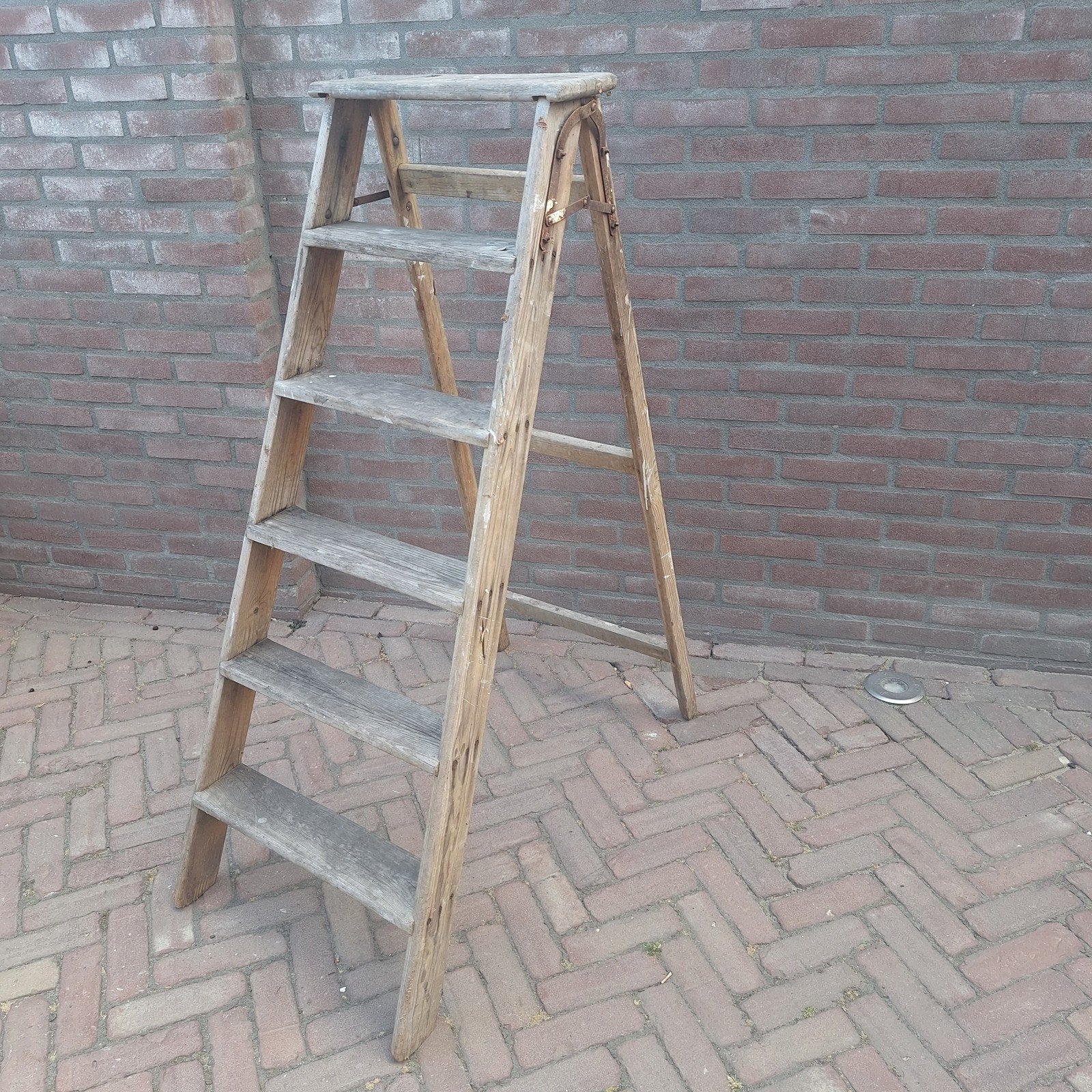Houten schilderstrap, Ophalen, Minder dan 2 meter