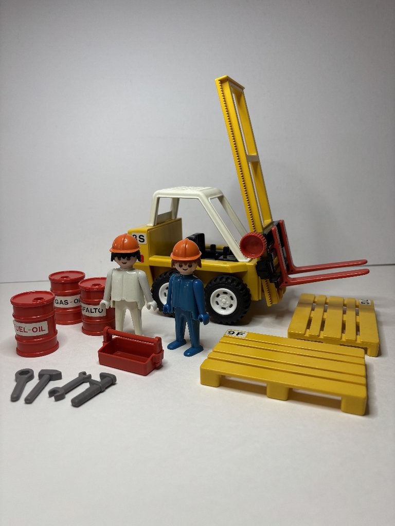 Playmobil 3506 vorkheftruck 1980, Gebruikt, Complete set, Voertuig, Ophalen of Verzenden