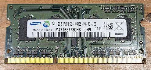 Samsung M471B5773CHS-CH9 2GB DDR3 1333 MHz SO-DIMM, Computers en Software, RAM geheugen, DDR3, Ophalen of Verzenden, Zo goed als nieuw