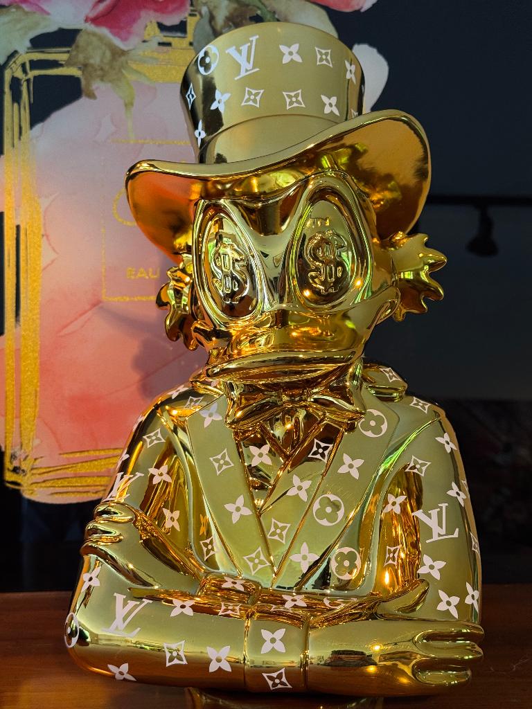 Dagobert Duck Gold Luxury Edition Louis Vuitton Liore24, Ophalen of Verzenden