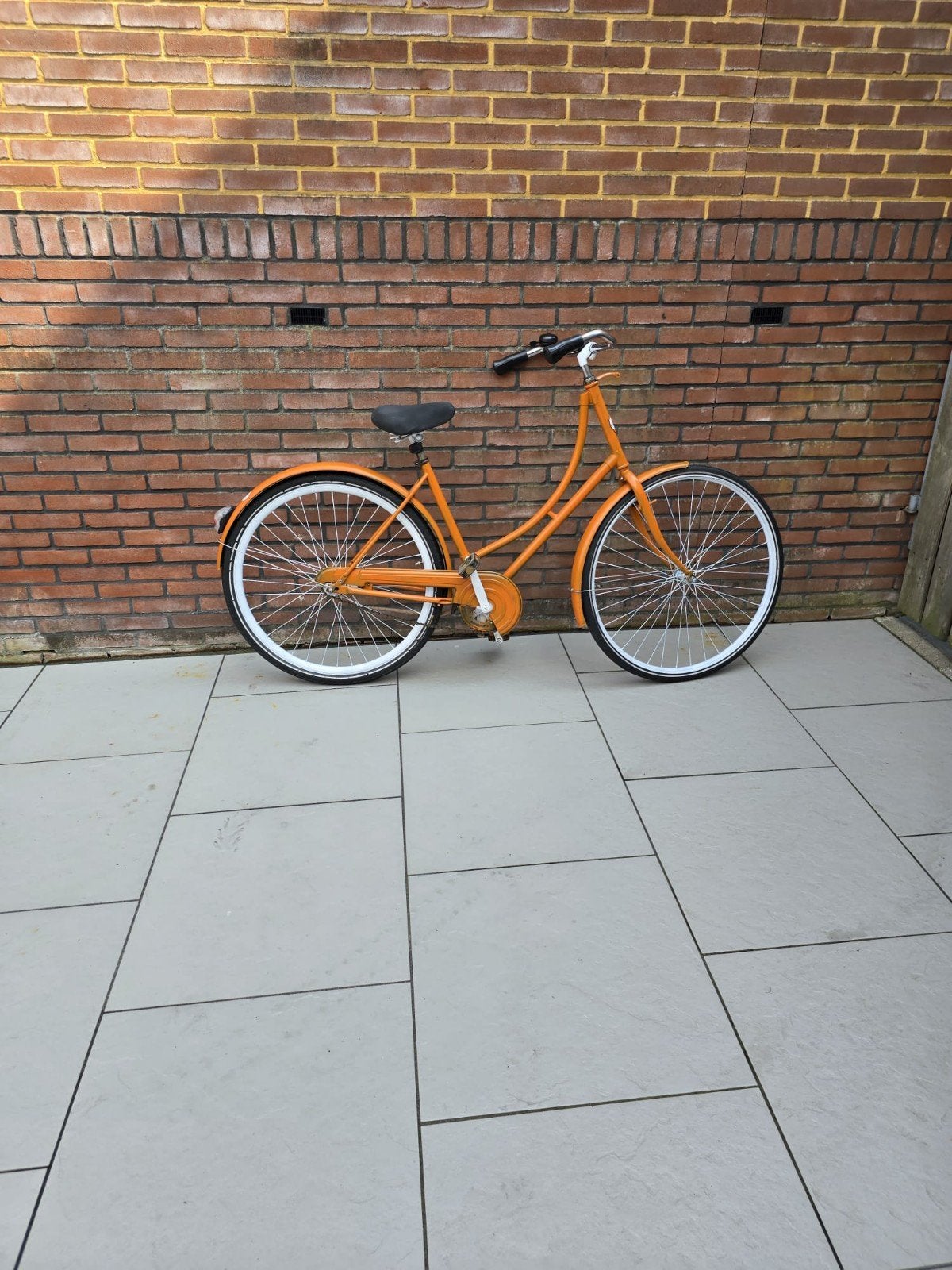 gebruikte Oranje fiets, Terugtraprem, Ophalen, Overige merken, 53 tot 56 cm