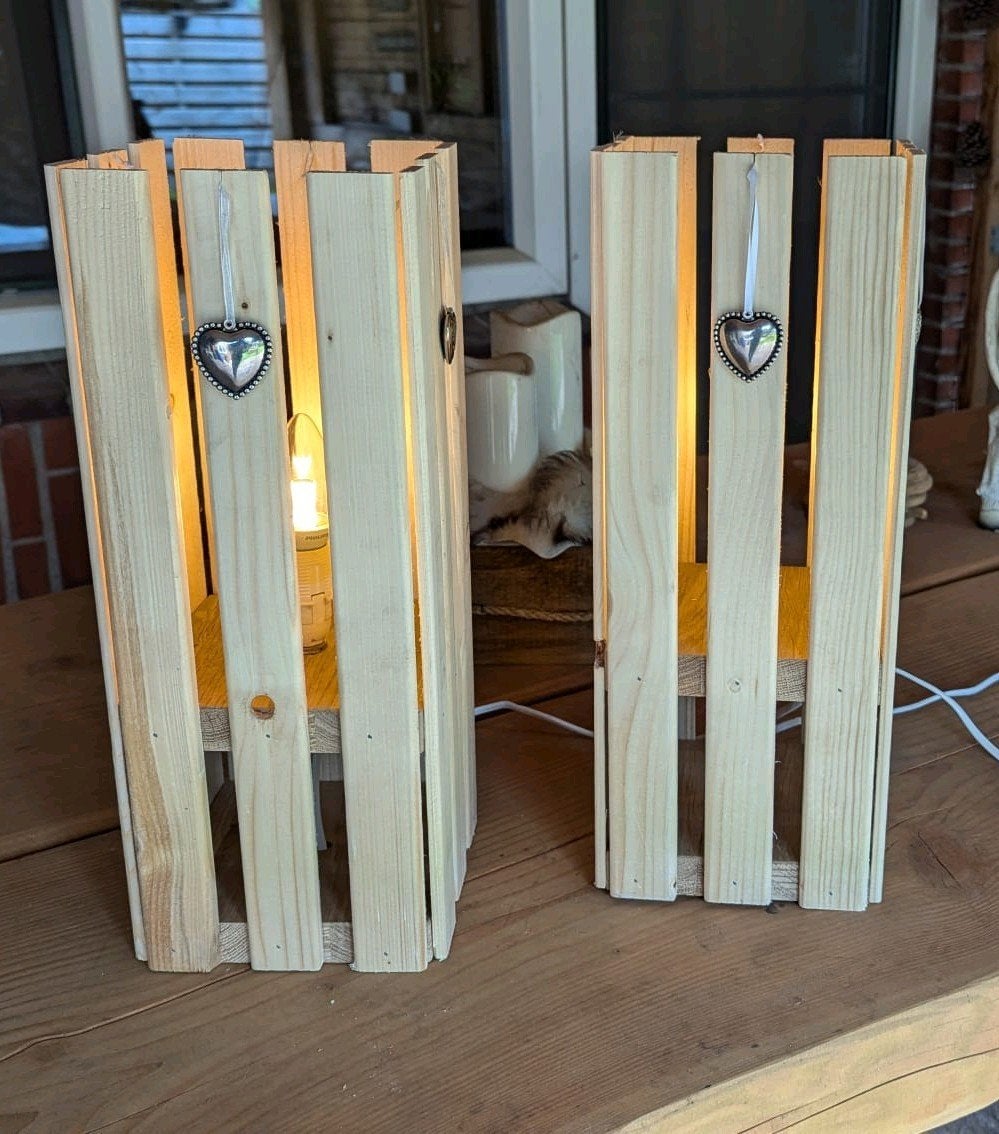 Handmade tafellampen, Huis en Inrichting, Lampen | Tafellampen, Ophalen, Nieuw, Hout, Landelijk