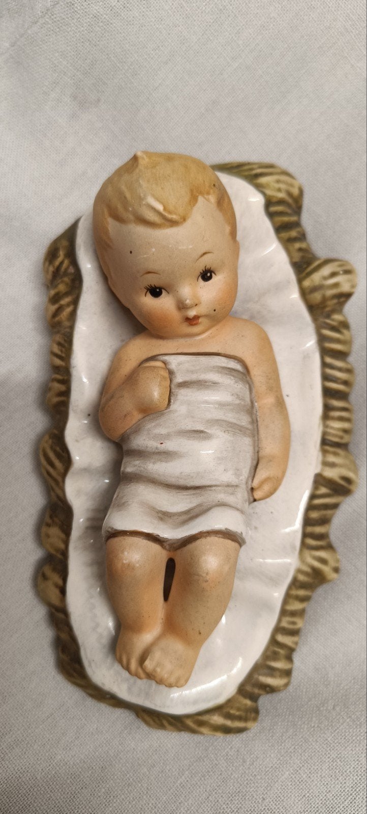 Vintage Goebel Kindje Jezus in Kribbe - 15cm, Ophalen of Verzenden