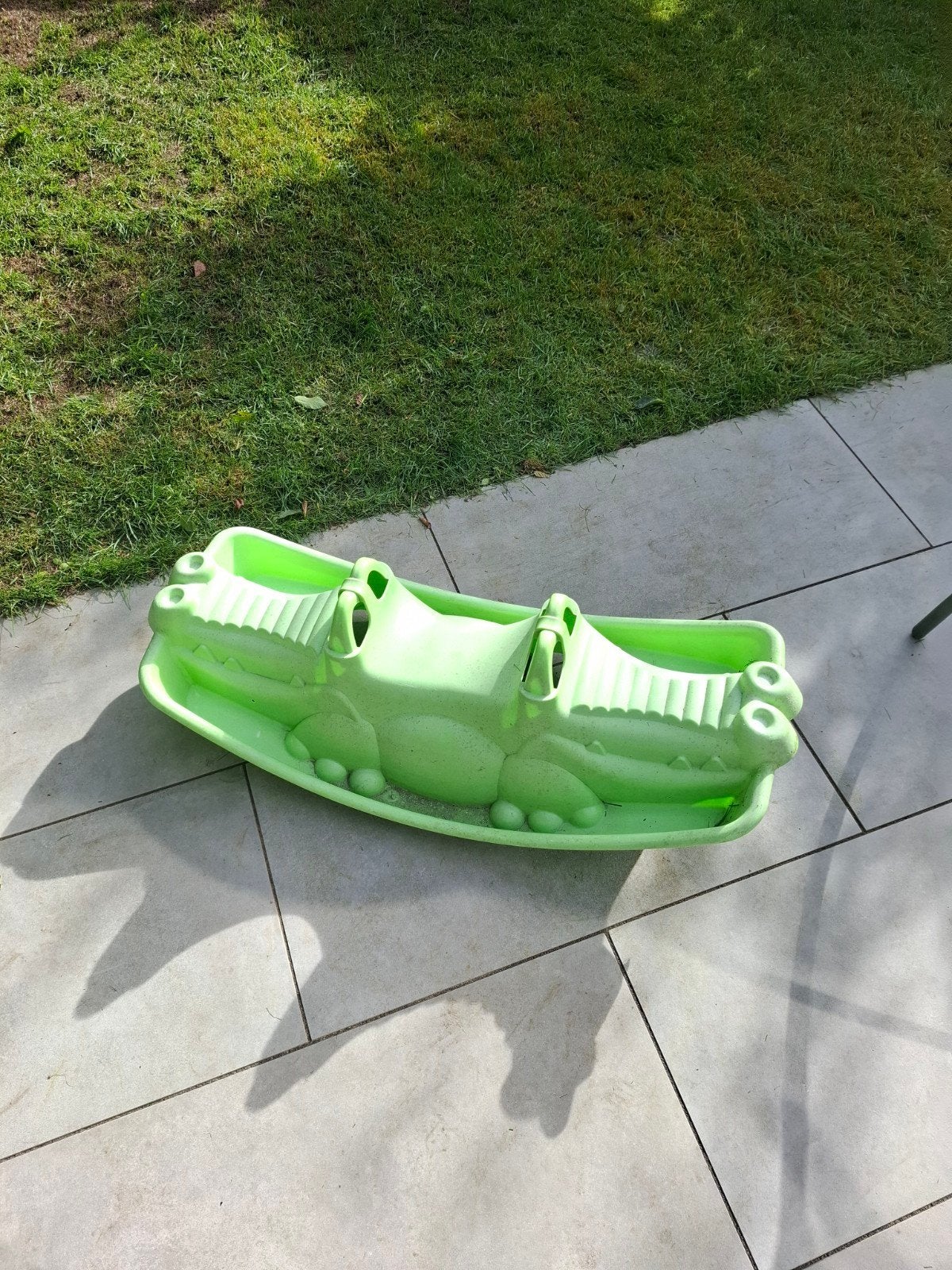 wip voor in de tuin, Ophalen
