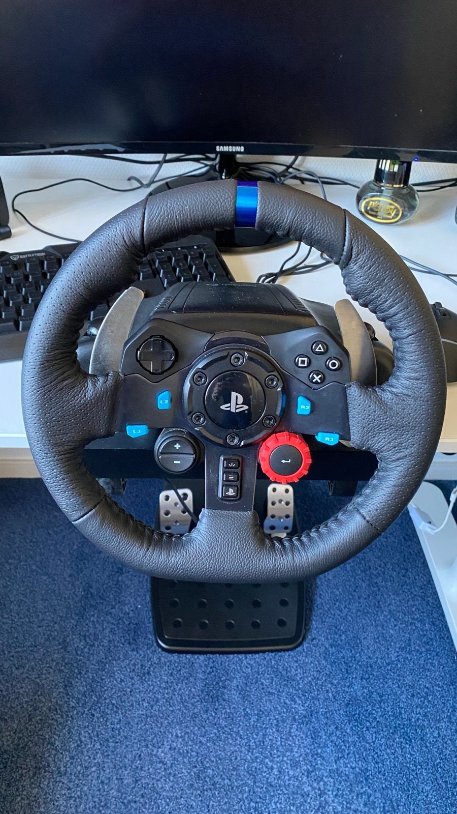 Logitech G29 Driving Force Stuur met Pedalen (zgan), Ophalen of Verzenden, Zo goed als nieuw, Stuur of Pedalen, PlayStation 4