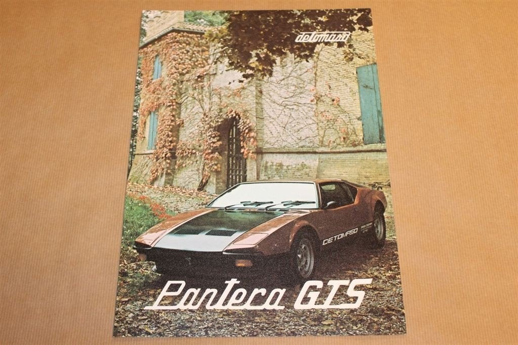 Zeldzame brochure - De Tomaso Pantera GT5 - 1980, Ophalen of Verzenden, Zo goed als nieuw, Overige merken