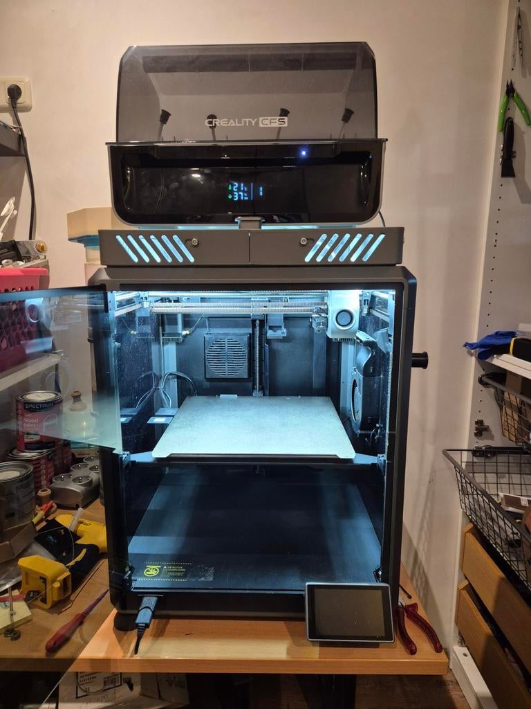Creality K1 Max met CFS en veel extra's, Computers en Software, 3D Printers, Gebruikt, Ingebouwde Wi-Fi, Ophalen