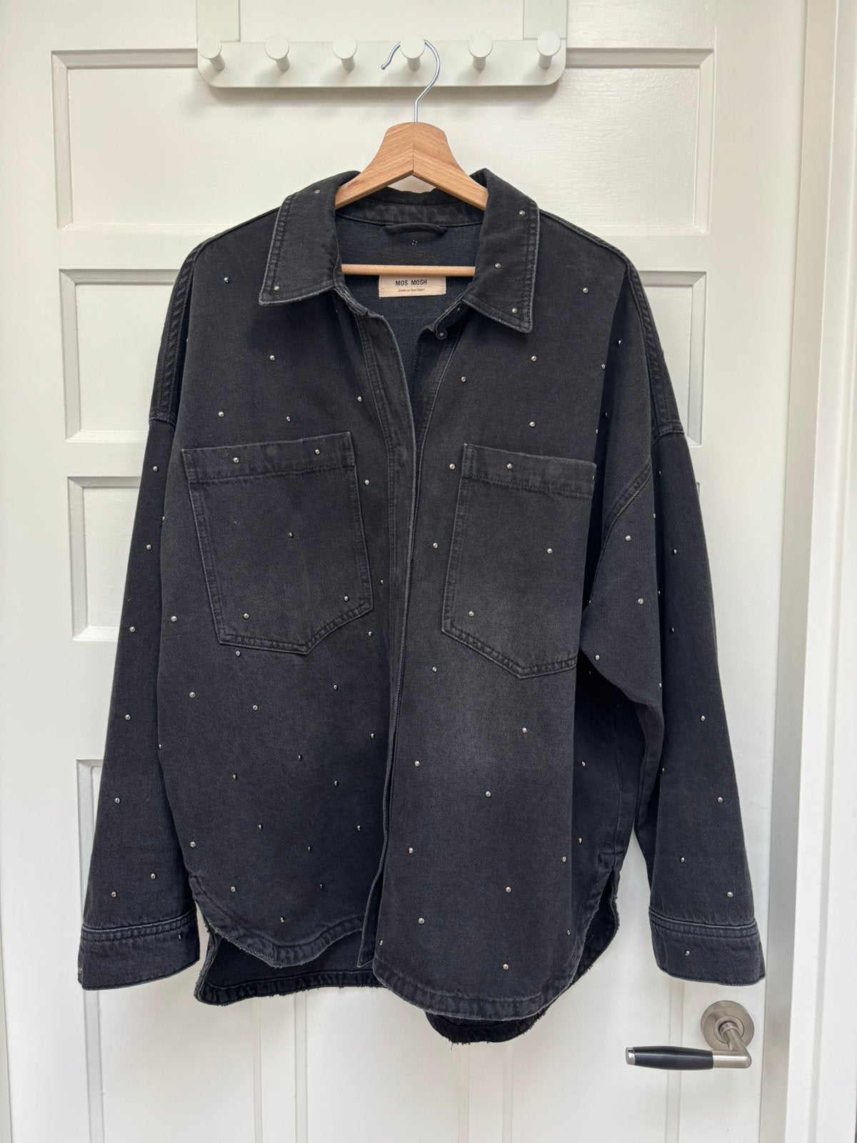 Mos Mosh denim blouse maat M, Ophalen of Verzenden, Zo goed als nieuw, Maat 38/40 (M), Zwart