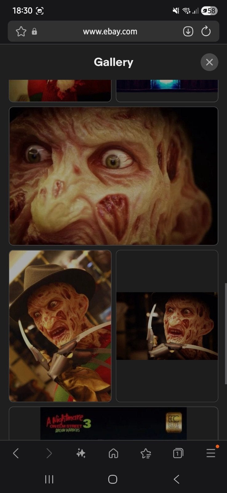 ECC A Nightmare on Elm Street Freddy Krueger Resin 1/1 Buste, Ophalen, Nieuw