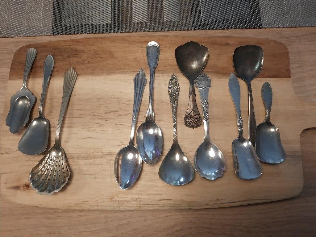 Verzilverde suikerpot lepels, Ophalen of Verzenden