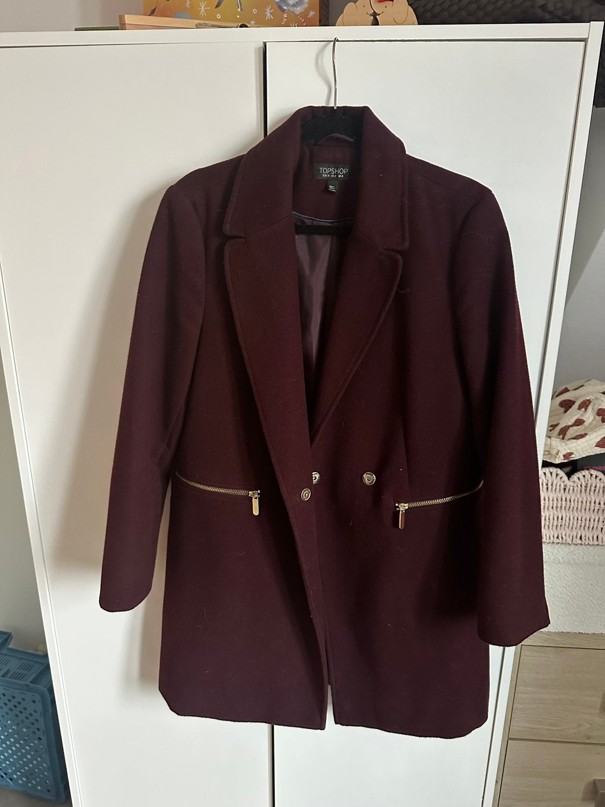 Bordeaux rode burgundy jas maat S zeer goede staat, Kleding | Dames, Ophalen of Verzenden, Zo goed als nieuw, Maat 38/40 (M), Rood