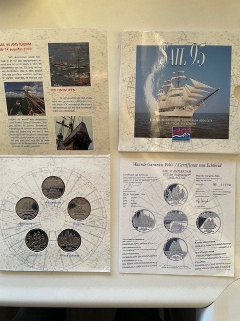 Munten sail 1995, Ophalen of Verzenden, Koningin Beatrix, Overige waardes, Setje