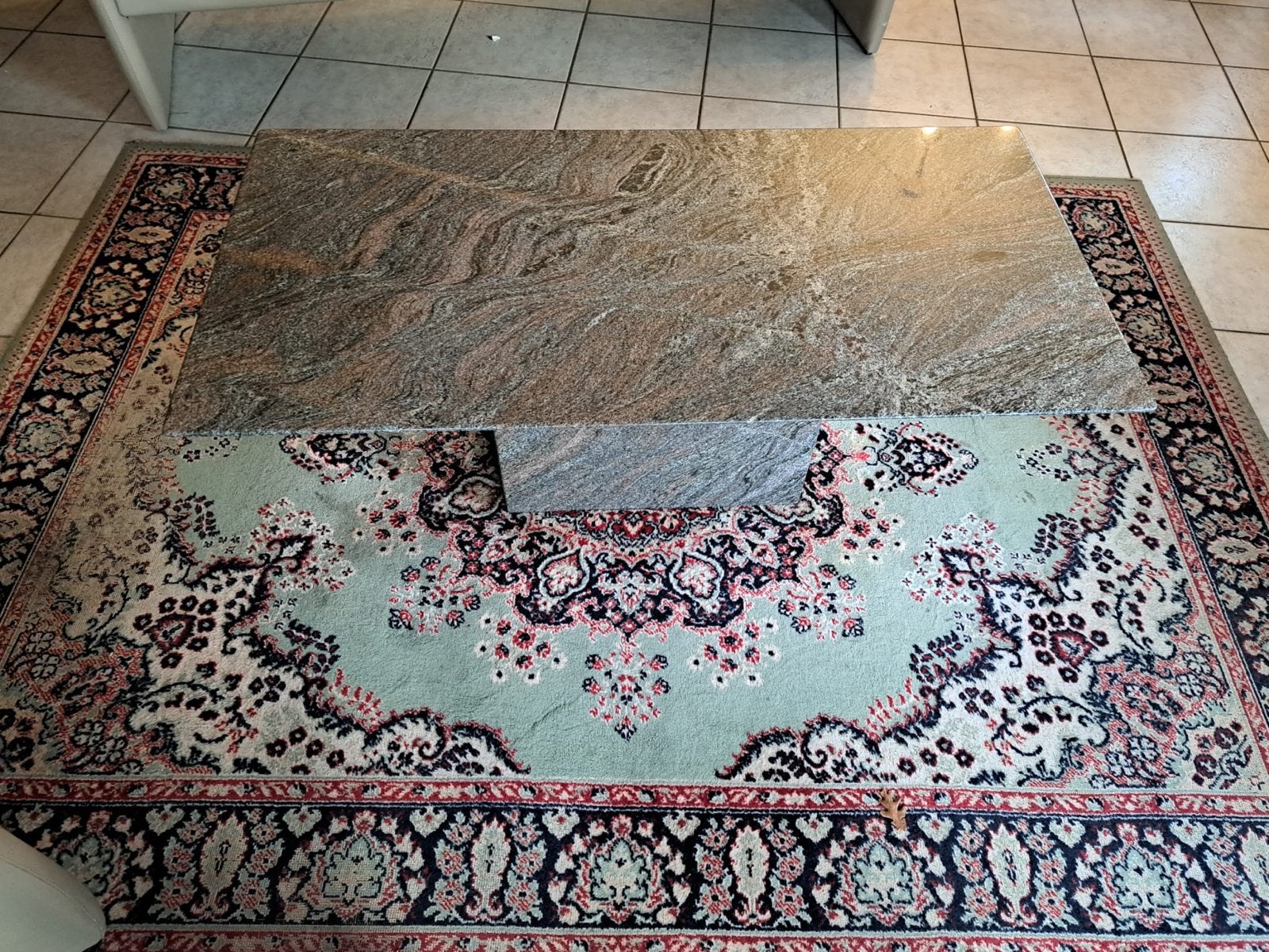 Salontafel van natuursteen - 120x60x45 cm, Overige materialen, Gebruikt, 100 tot 150 cm, Minder dan 50 cm