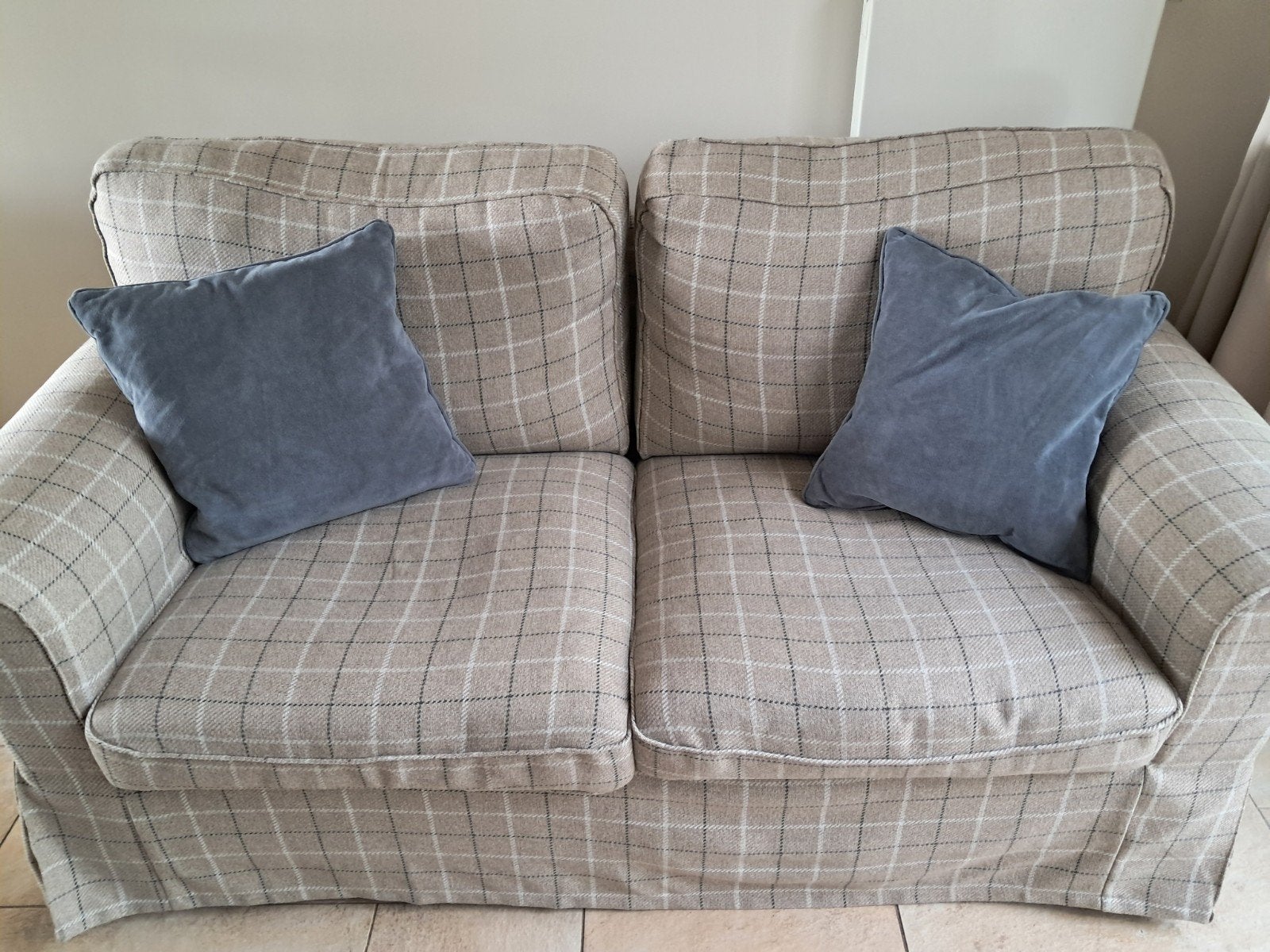 Twee-zitsbank van Ikea model Ektorp, Ophalen, Zo goed als nieuw, 75 tot 100 cm, Stof