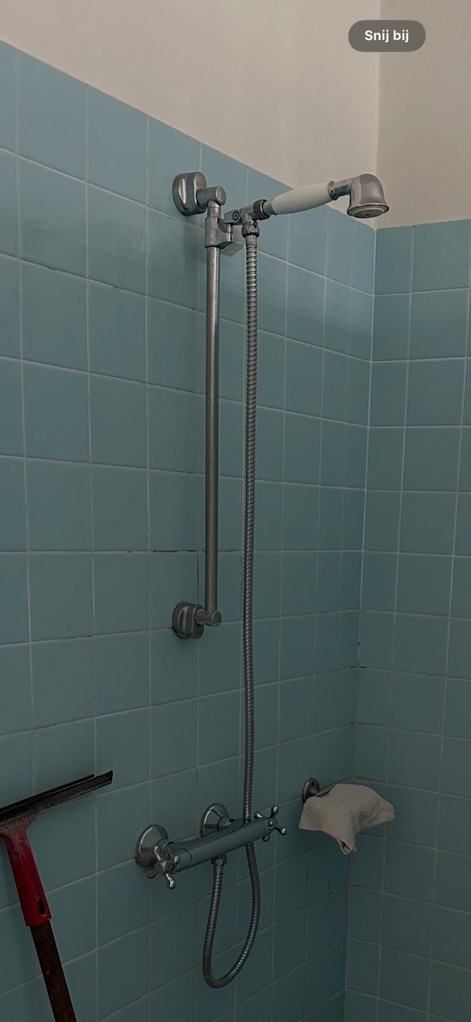 Doucheset met thermostaatkraan en handdouche, Ophalen, Gebruikt, Chroom, Douche