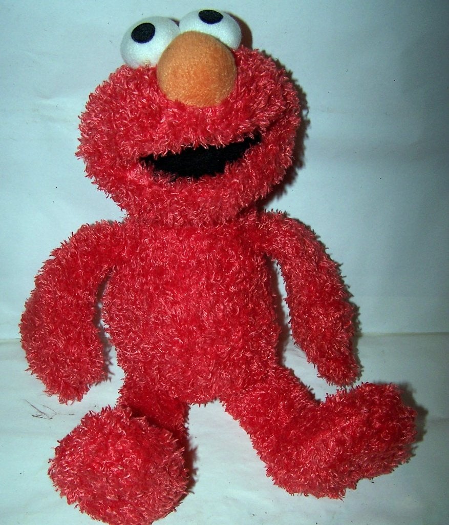 Prachtige knuffel Elmo uit Sesamstraat (1977). Izgs., Overige typen, Ophalen of Verzenden, Zo goed als nieuw, Wasbaar