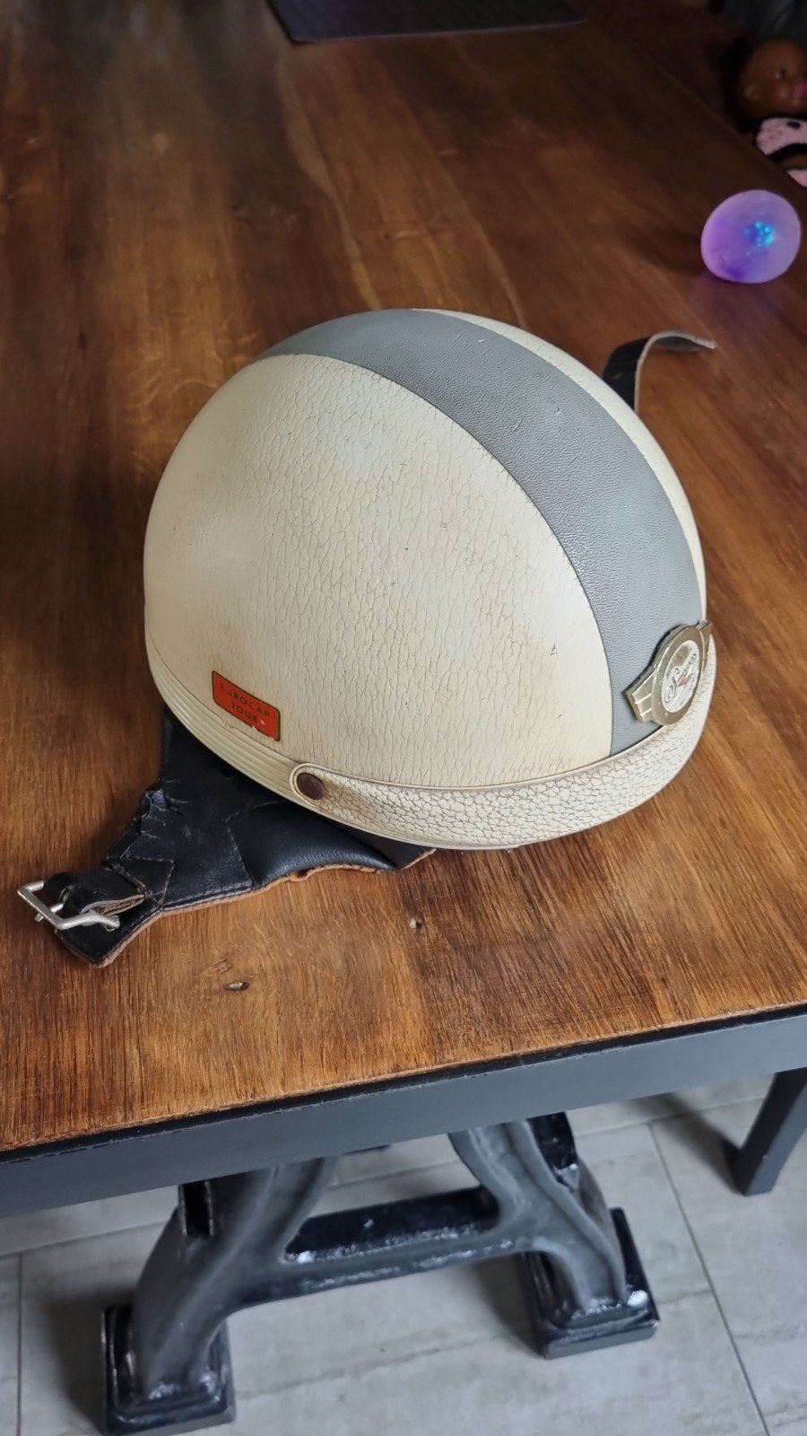 Vintage helm brommer., Ophalen of Verzenden, Gebruikt, Overige merken