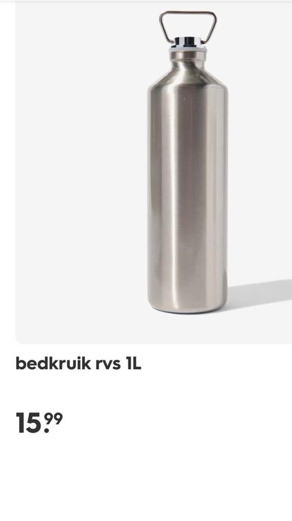RVS, Bedkruik ( Z.G.A.N), Ophalen of Verzenden, Zo goed als nieuw, Overige typen, Standaard