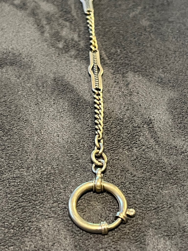 Zakhorlogeketting Nikkel Lengte 42cm Breedte 5mm, Sieraden, Tassen en Uiterlijk, Ophalen of Verzenden, Overige materialen, Overige typen