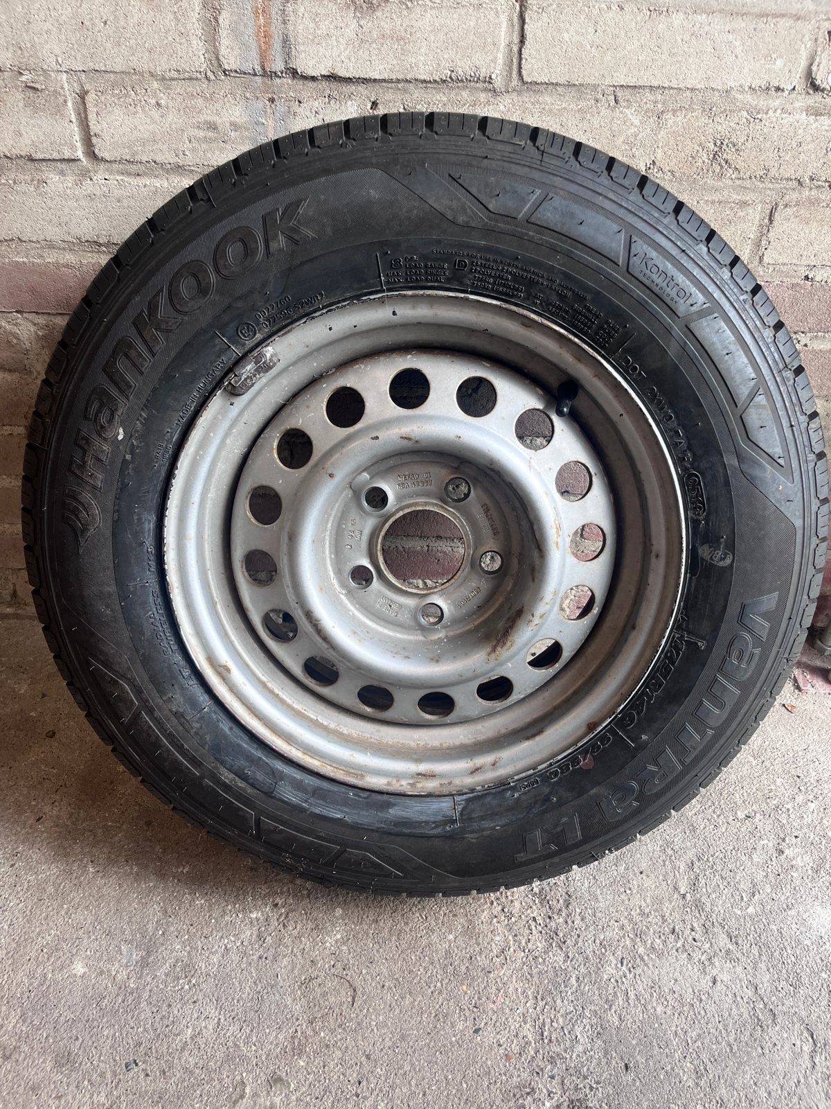 Aanhanger wiel 175/R14C - Zo goed als nieuw, Auto diversen, Ophalen, Gebruikt