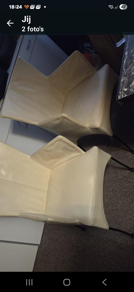 Leren stoelen, Huis en Inrichting, Stoelen, Ophalen of Verzenden
