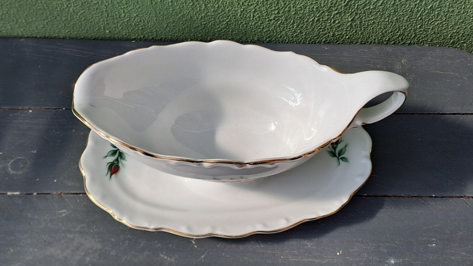 Vintage Schumann Arzberg Bavaria Sauskom met Rozen, Ophalen of Verzenden