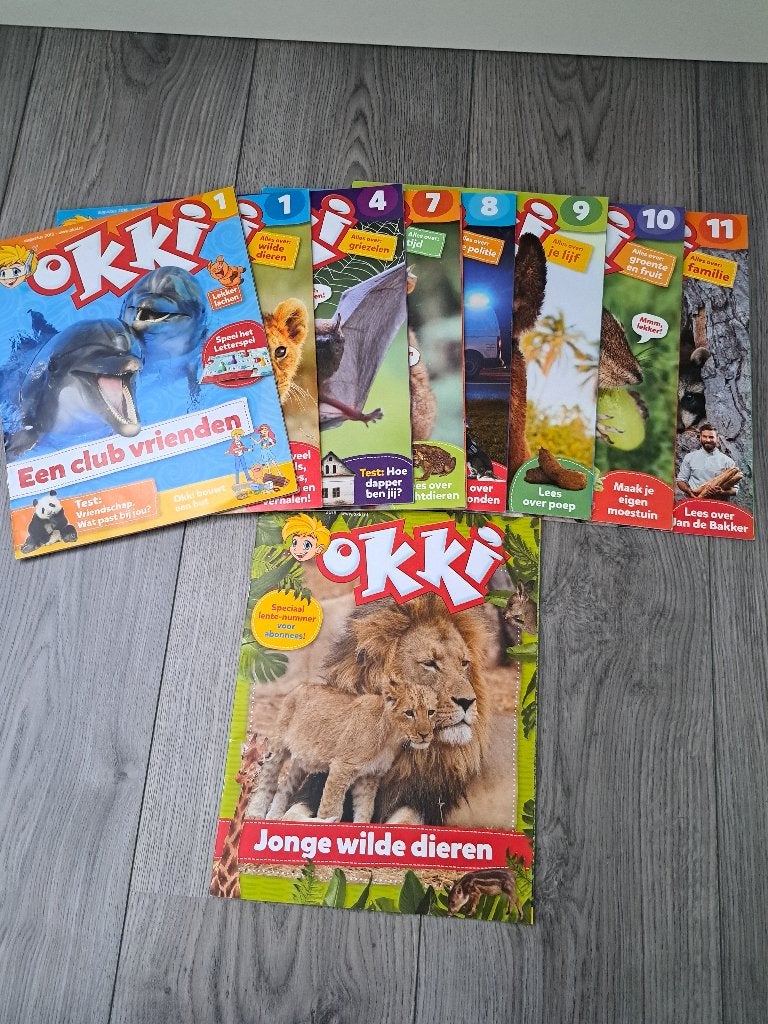 9x tijdschrift Okki NIEUW leuk voor groep 4, Verzamelen, Ophalen, 1980 tot heden, Nederland, Tijdschrift