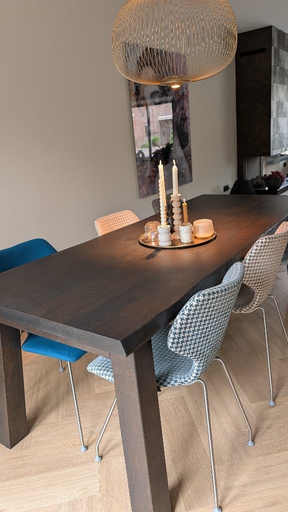 Eettafel Boomstamtafel, Huis en Inrichting, Tafels | Eettafels, Ophalen, Eikenhout, 200 cm of meer, 50 tot 100 cm