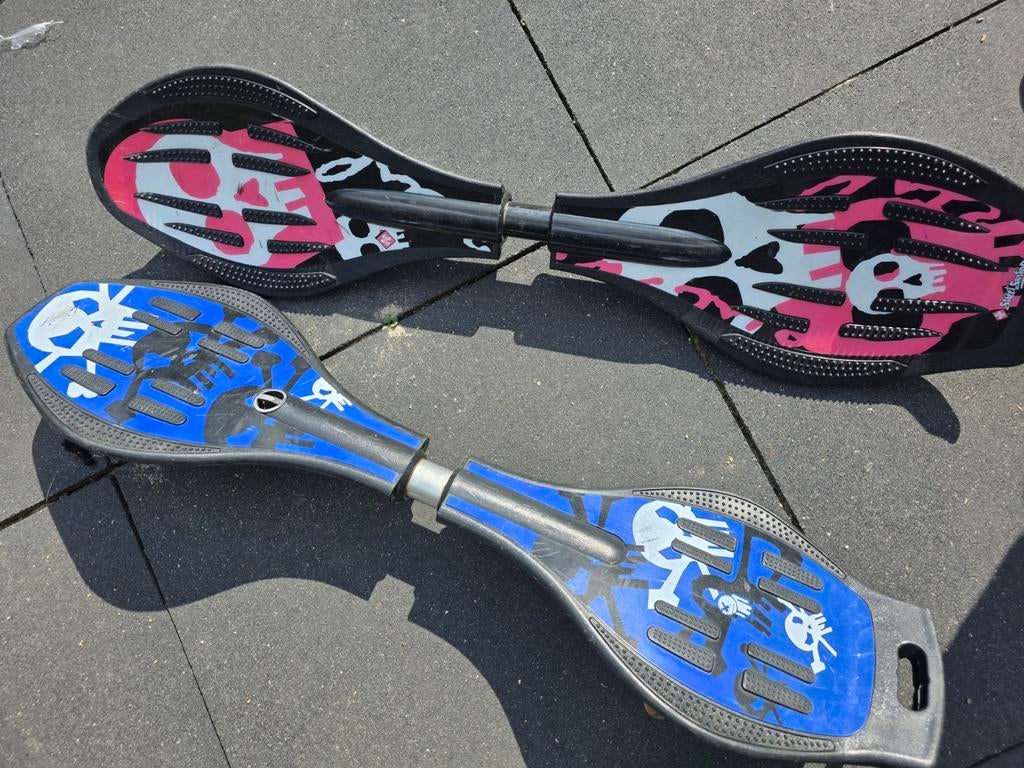 Waveboards - Blauw en Roze met Doodskop Design, Ophalen of Verzenden, Gebruikt, Waveboard