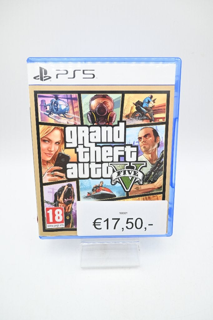 Grand Theft Auto V (GTA 5) PS5 - Zo goed als nieuw, Avontuur en Actie, Online, Vanaf 18 jaar, Info@rockstargames.com