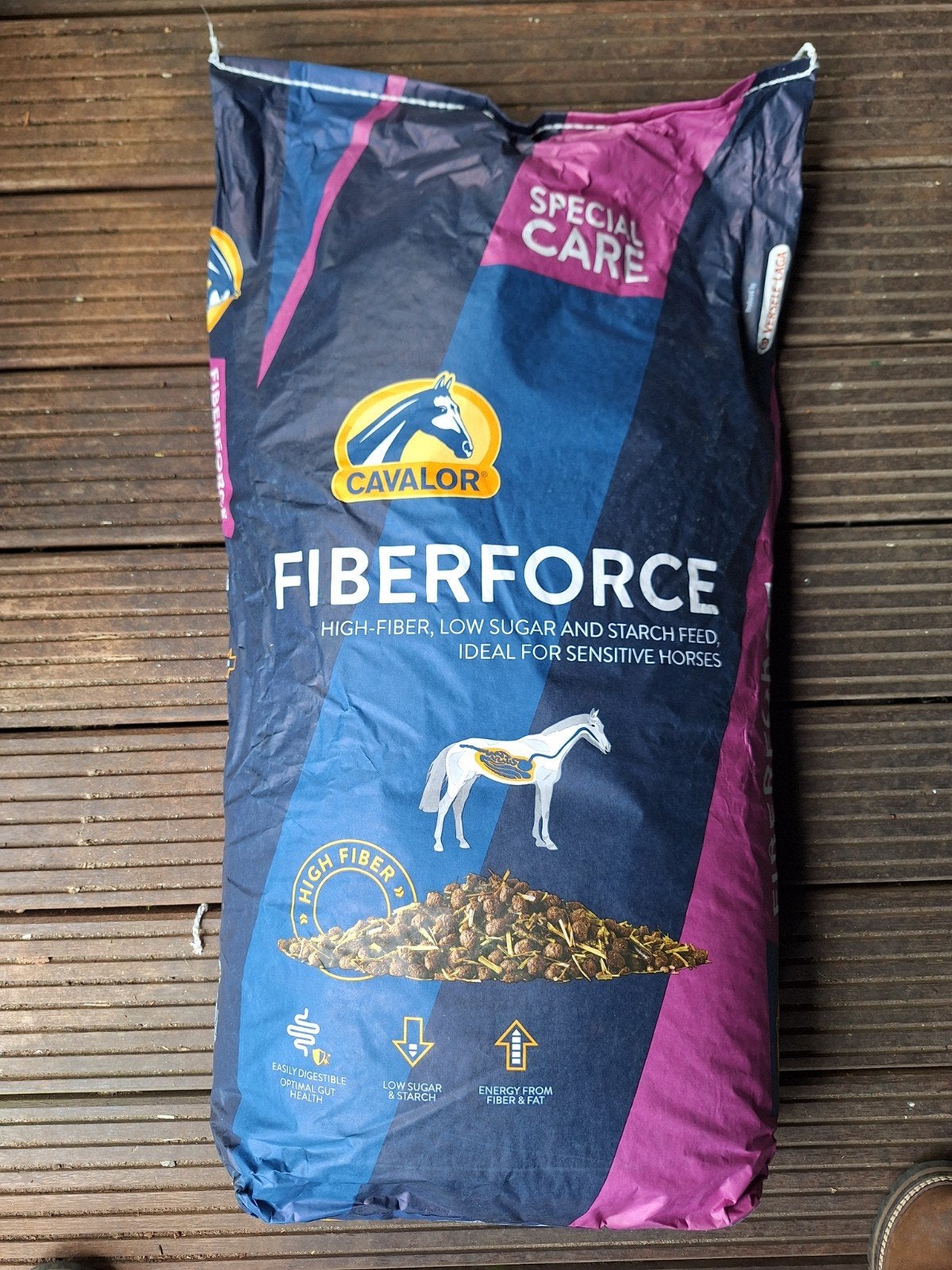 Cavalor FiberForce paardenvoer, Ophalen
