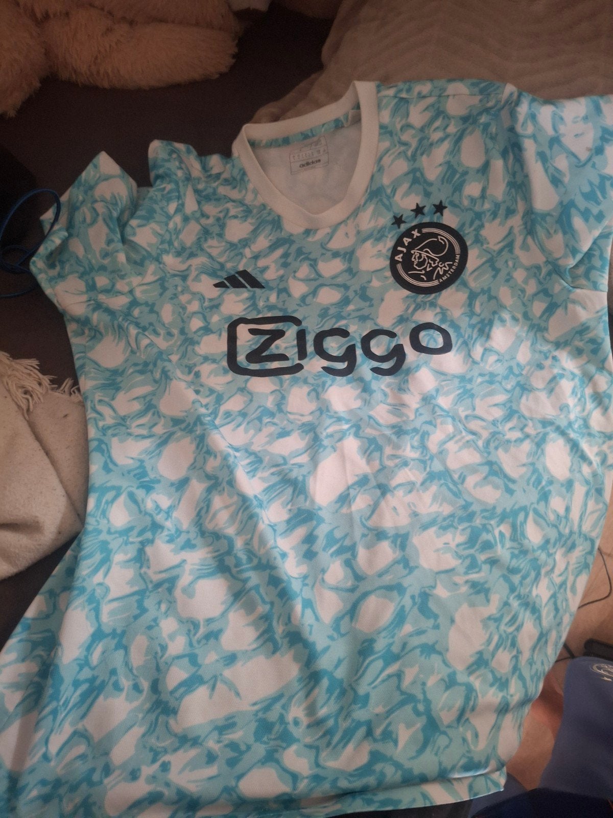 Ajax uitshirt 2022/2023 - Maat L - Zo goed als nieuw, Ophalen, Maat 52/54 (L), Wit, Zo goed als nieuw