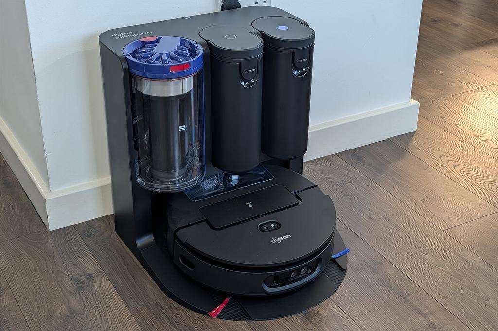 Dyson Spot+Scrub AI robotstofzuiger met dweilfunctie zgan, Witgoed en Apparatuur, Stofzuigers, Ophalen, Zo goed als nieuw, Robotstofzuiger