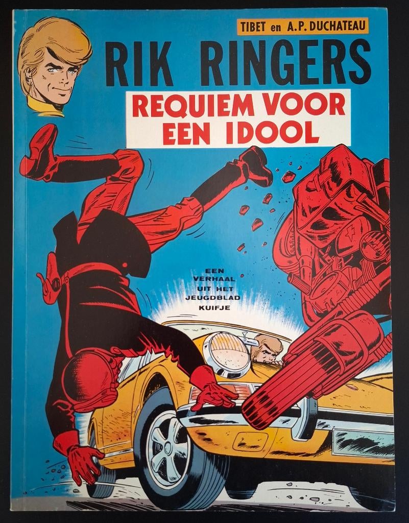 Rik Ringers Requiem voor een idool 1e druk 1973 Lombard, Tibet & A.P. Duchateau, Eén stripboek, Ophalen of Verzenden, Zo goed als nieuw
