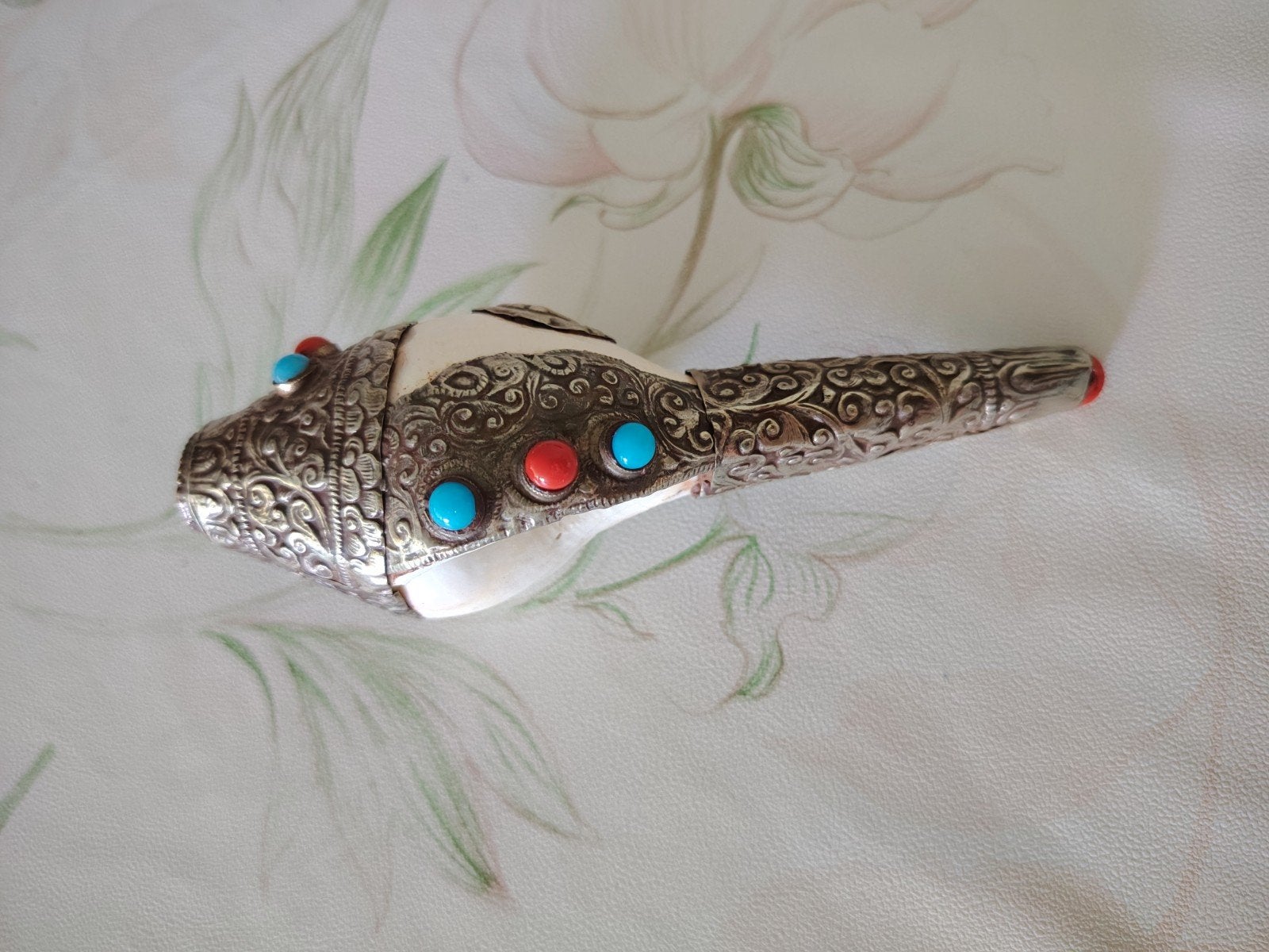 Vintage Tibetan conch Shell, Verzenden