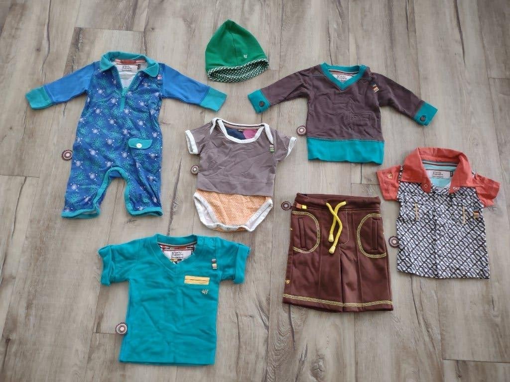 Prachtig newborn kledingpakket 4 Funky Flavours, 50/56. Set., Kinderen en Baby's, Babykleding | Baby-kledingpakketten, Onb, Maat 56