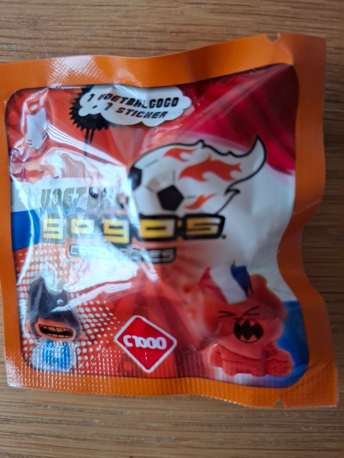 Voetbal gogo's crazy bones ongeopend zakje, Ophalen of Verzenden, Nieuw