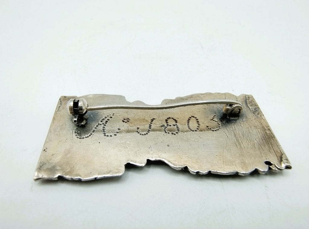 Zilveren broche, (van bijbelslot), 1805, 4 tot 7 cm, Gebruikt, Info@zilverwebsite.nl, Verzenden