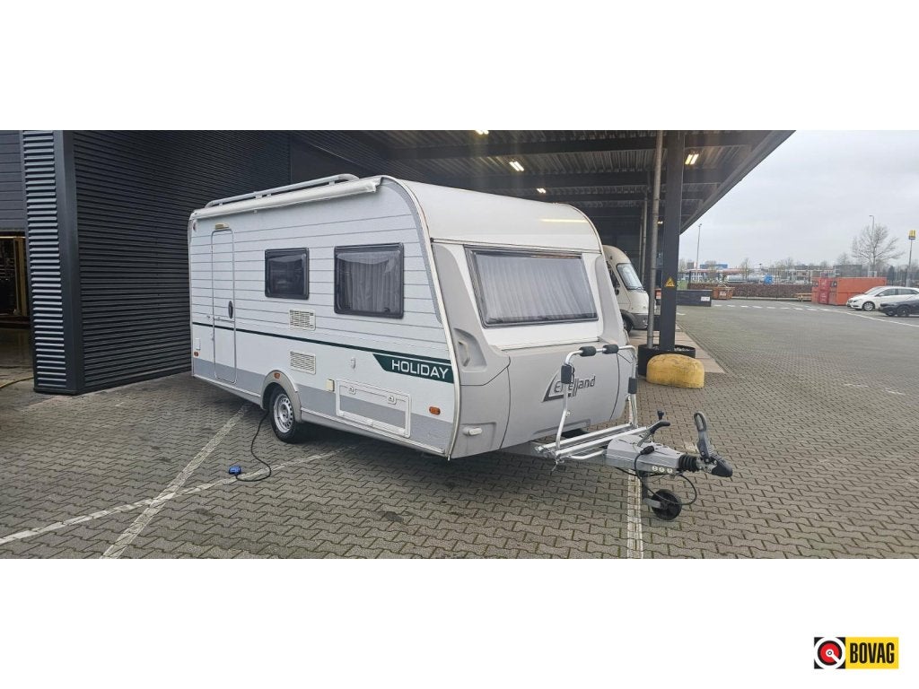 Eifelland Holiday 420 QD met fietsendrager en zakluifel, Rondzit, Bedrijf, Eifelland, 4 tot 5 meter